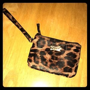 Nine West Leopard Print Wristlet